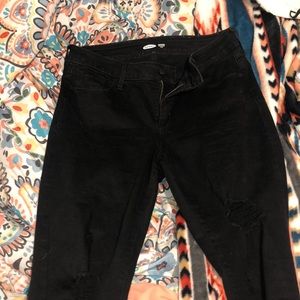 Old Navy Black Ripped Jeans